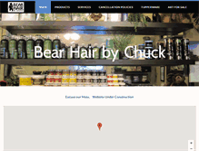 Tablet Screenshot of bearhairbychuck.com
